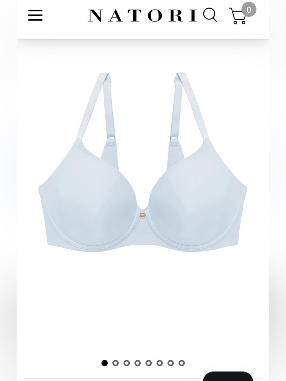 Natori Cloud Comfort Back Smoothing Contour T-Shirt Bra 40C Light Blue